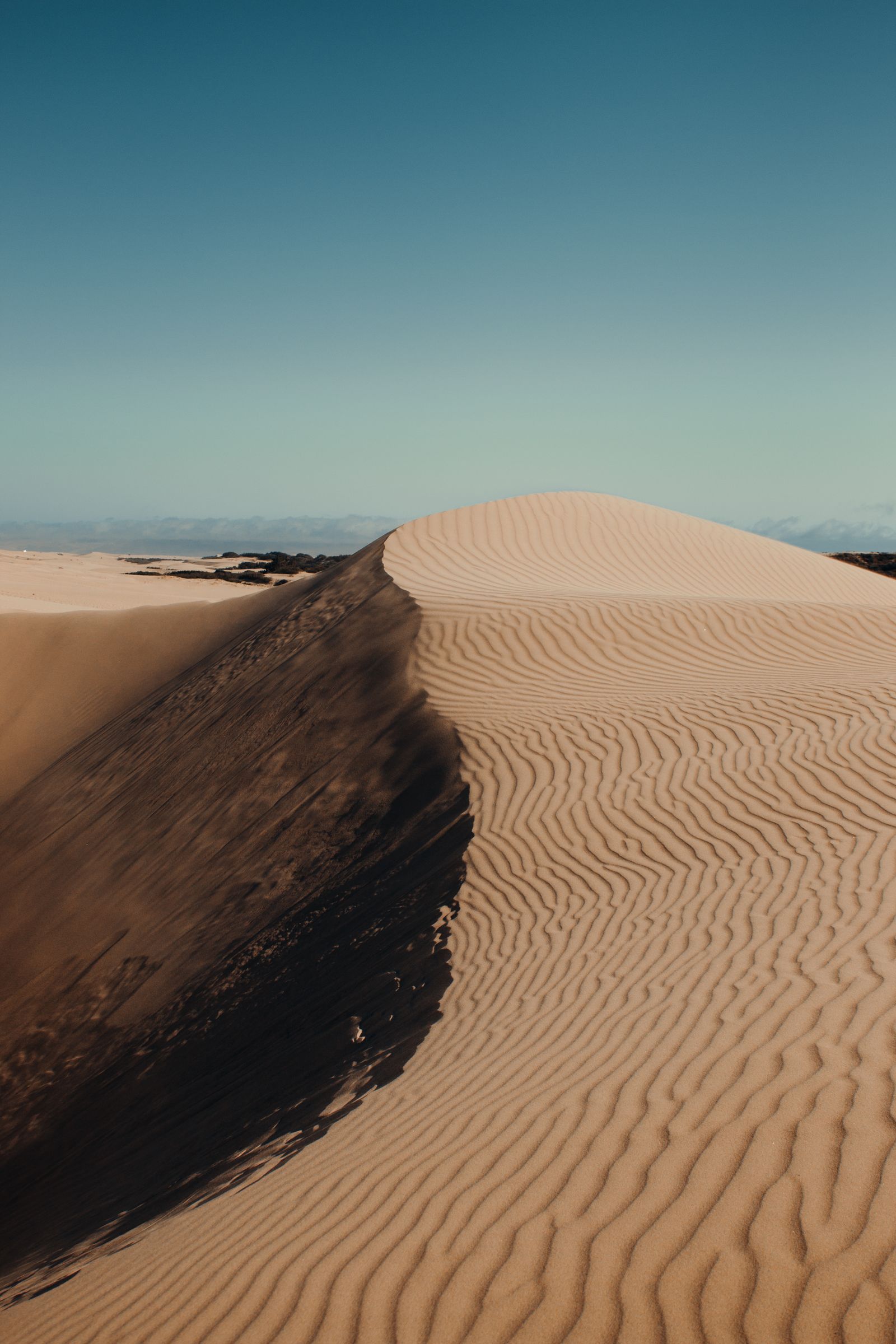 Brown Desert Under the Blue Sky — The commute, handled: podcasts downloaded, messages sent, no dead zones.