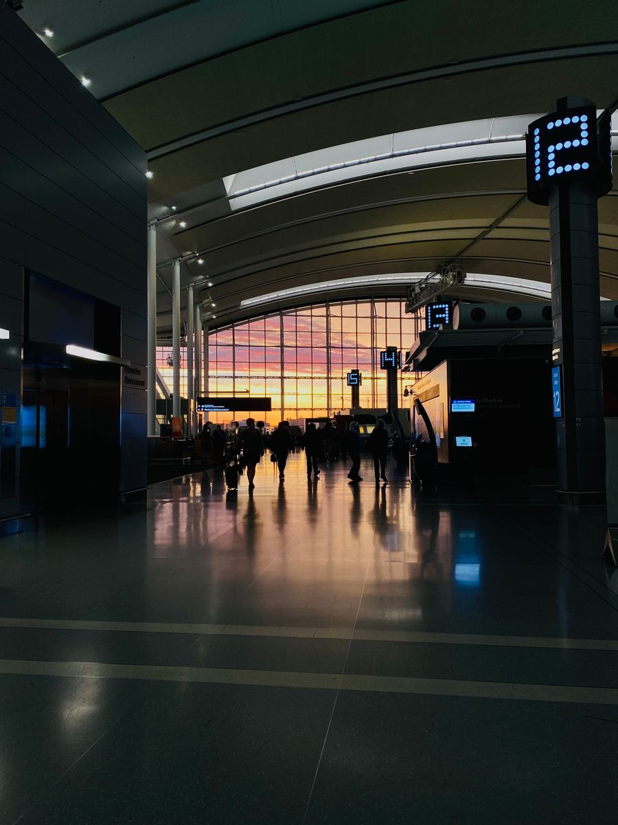interior of an airport terminal