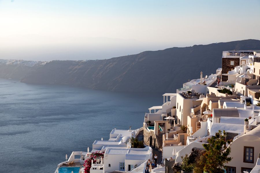 breathtaking view of imerovigli santorini cliffside