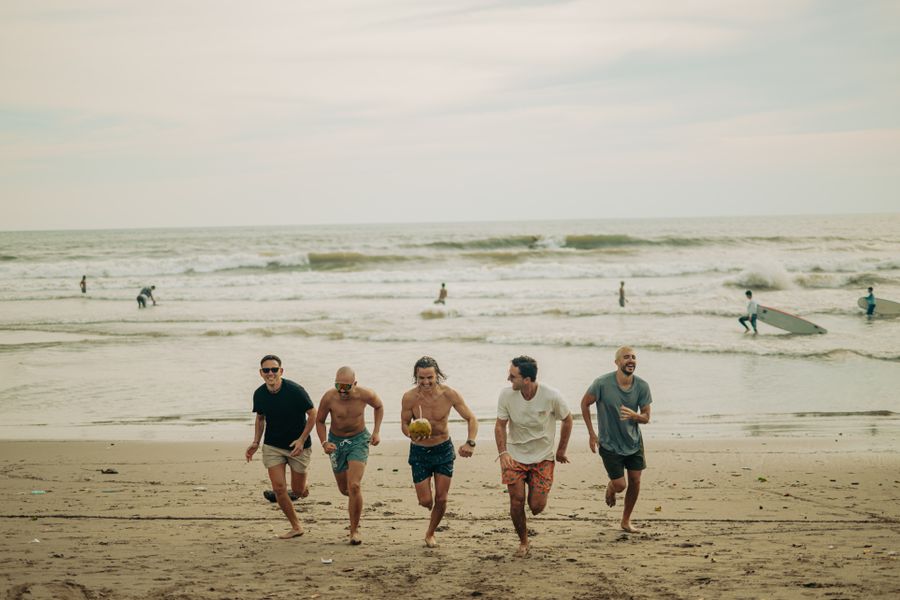 group of friends enjoying a beach day — Museum afternoons with audio guides streaming, not buffering.