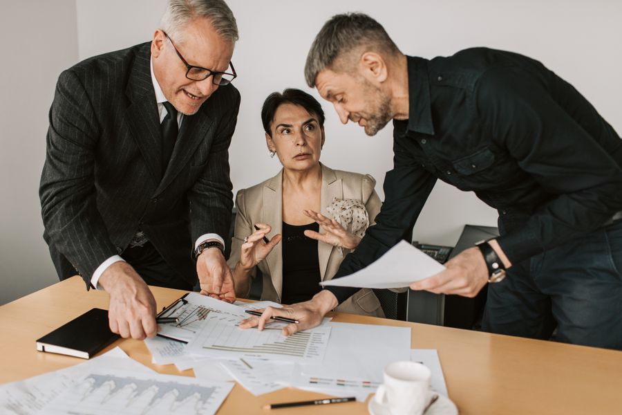 a meeting in an office — Latency to Destination links every answer onward — usually the plan it recommends.