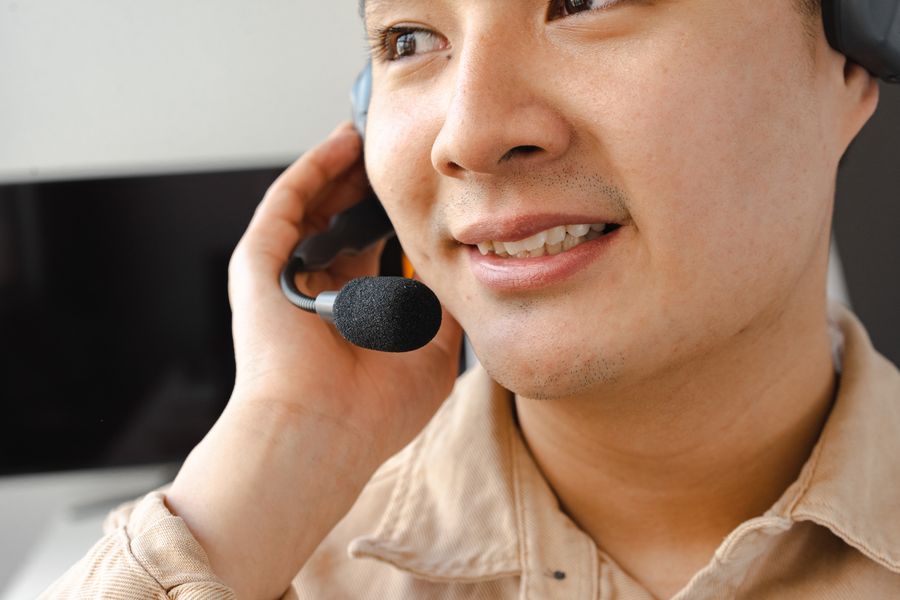 close up photo of an operator working — Resend eSIM QR Code: answers first, never a signup wall.