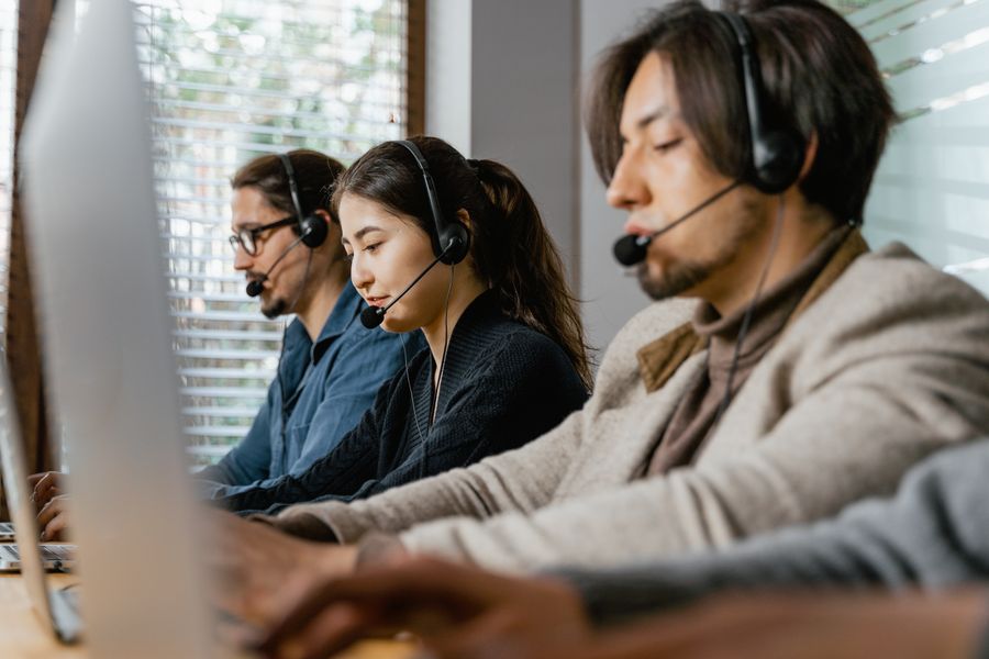 people working as call center agents — Data-Saver Setup computes the moment you submit — no queues, no waiting room.